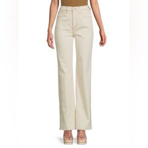 Joe Jeans| Ecru Straight-Leg High-rise | Cream | Size 28